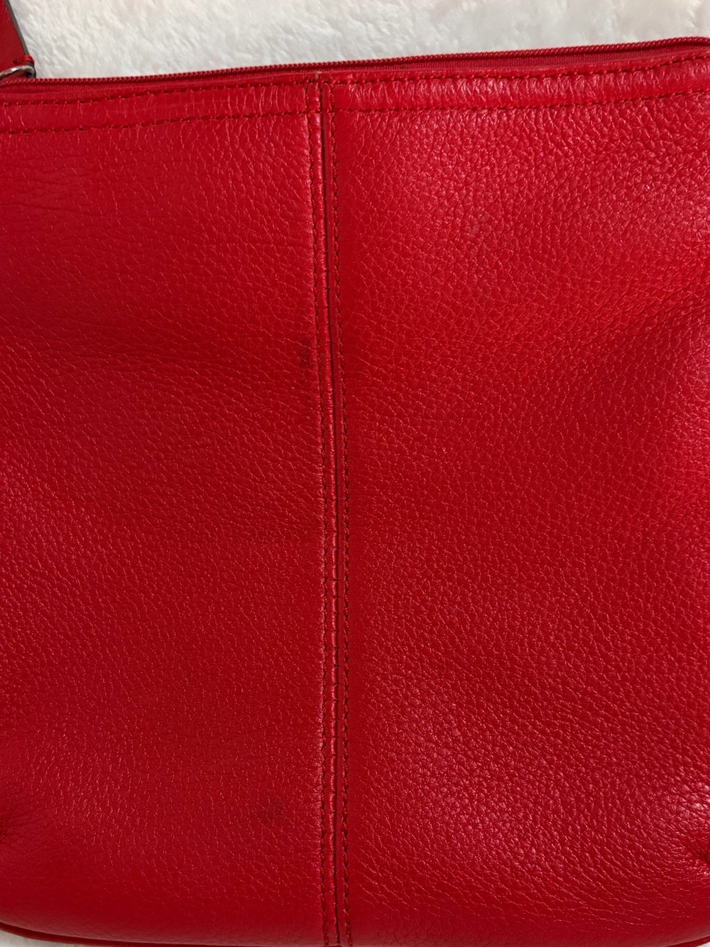 Red Leather Small Crossbody Bag - Calvin Klein - Picture 11 of 16